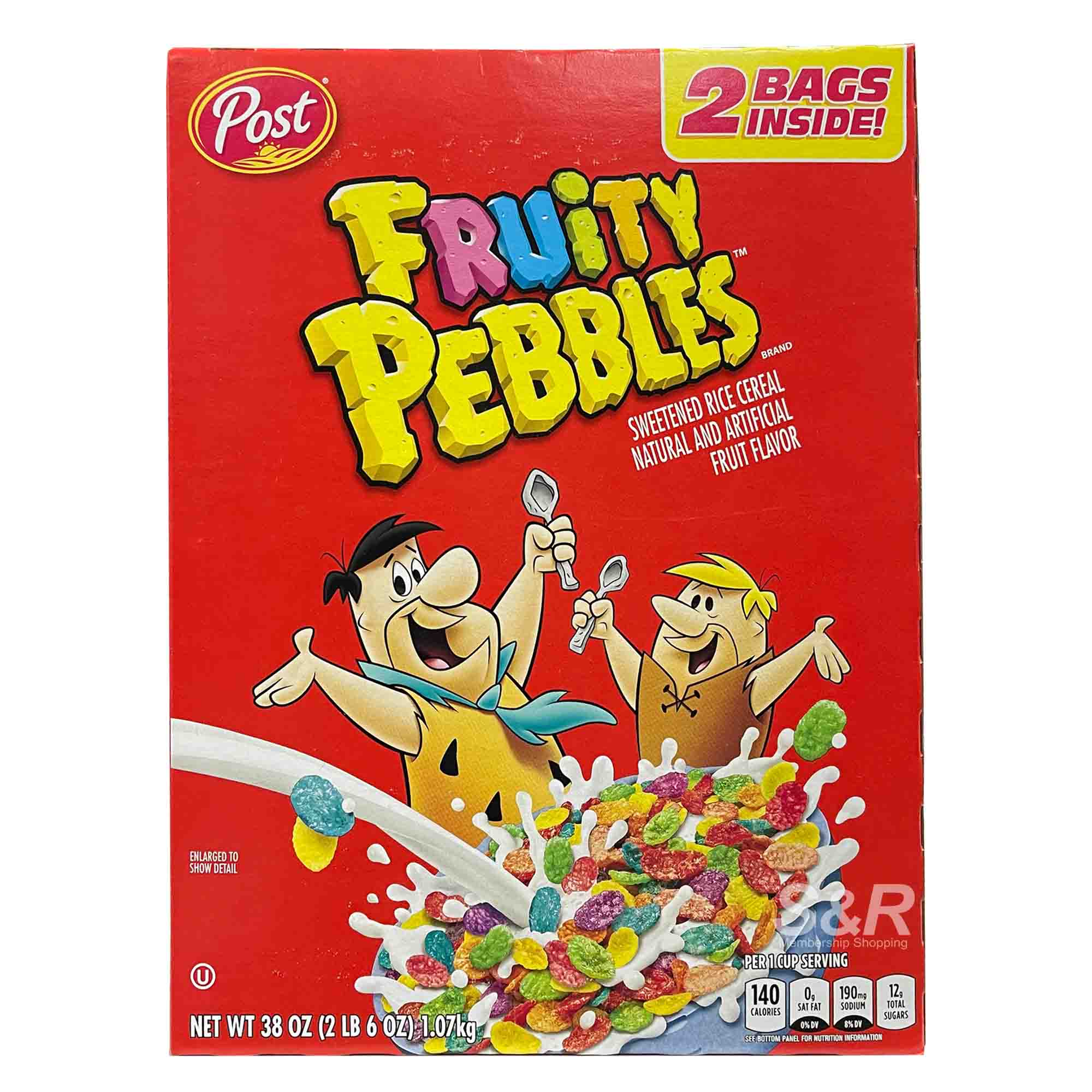 Post Fruity Pebbles Sweetened Rice Cereal 1.07kg Post Fruity Pebbles Sweetened Rice Cereal 1.07kg